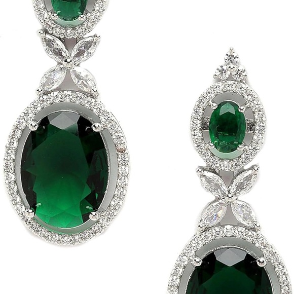 Trendy Jewels Ruby Red and Silver Earrings & Green Earrings $25 each - Picture 7 of 11